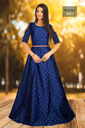 Blue Part Wear Gown