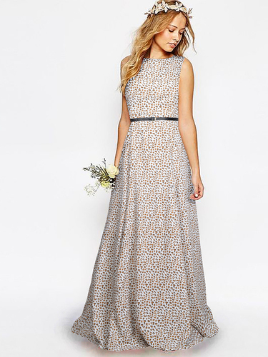 Leopard Designer Long Gown