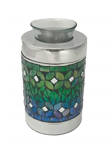 Blue Mosaic Tealight Keepsake Cremation Urn