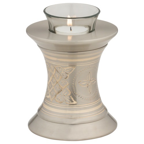 Mother of Pearl Tealight Cremation Urn
