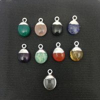 Semi Precious Gemstone Smooth Tumble Charm