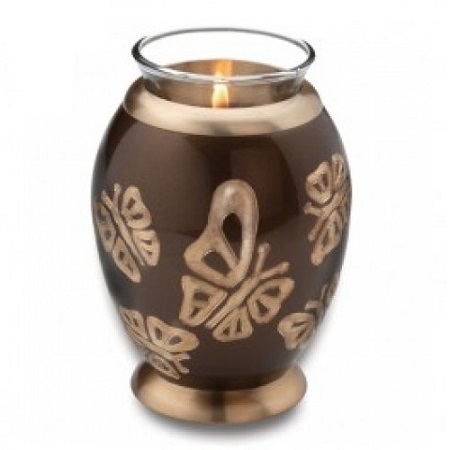 TeaLight Butterflies Cremation Urn