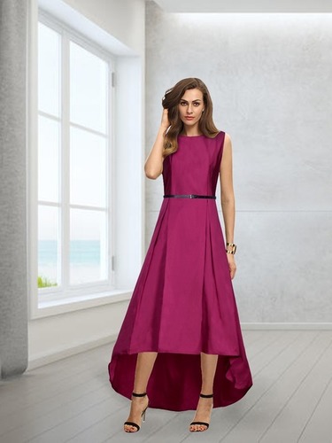 Rani Pink Party Wear Designer Gown
