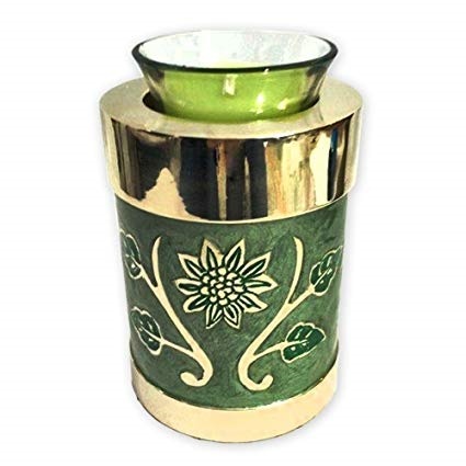 Green Garden Tealight Keepsake Urn for Ashes