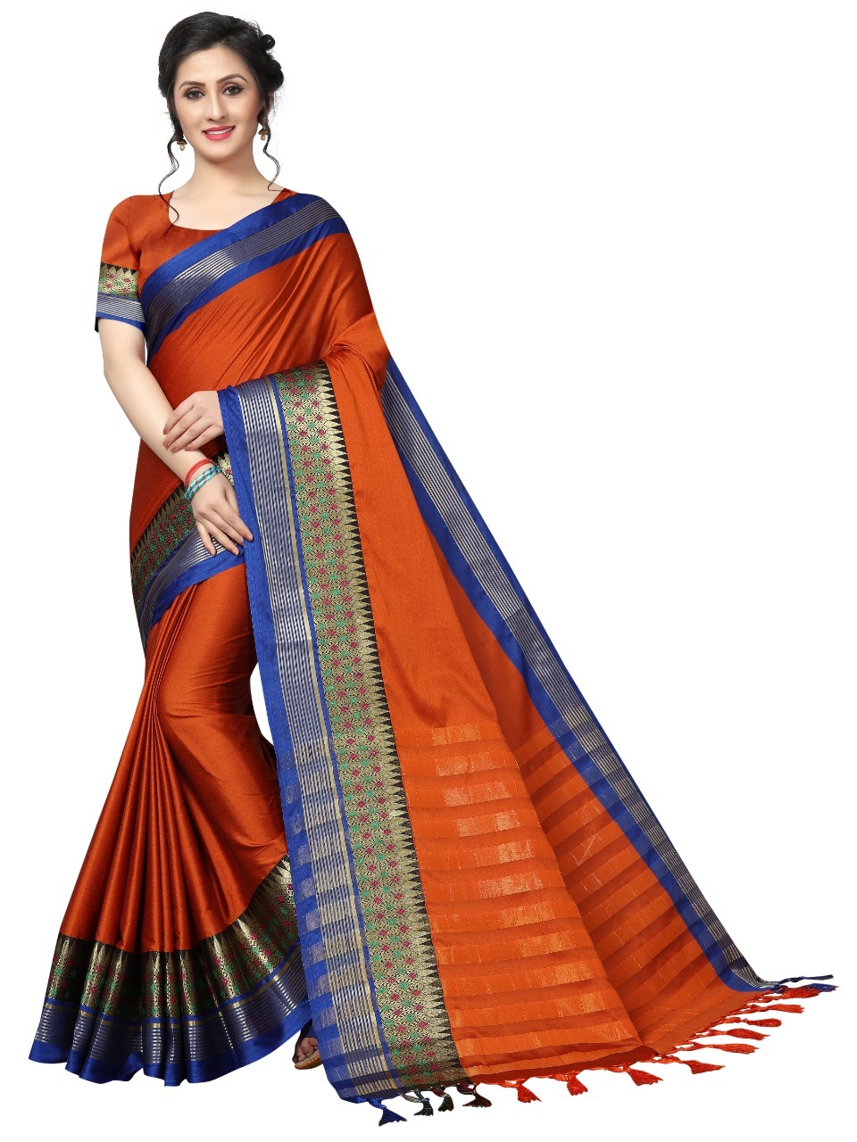 Meenakari Embroidery Design Saree