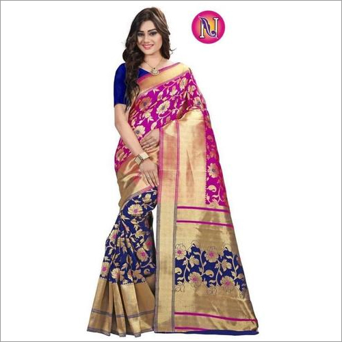 Mina Jhalar Banarasi Silk Saree