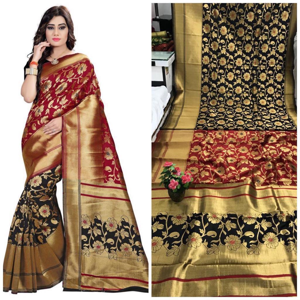 Mina Jhalar Banarasi Silk Saree