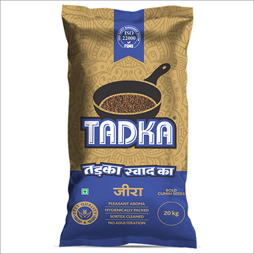 Tadka Pouch Cumin Seeds 20kg - Food Grade, Brown | Flavor Enhancer, Digestion Aid, Immunity Booster, Microbial Defense