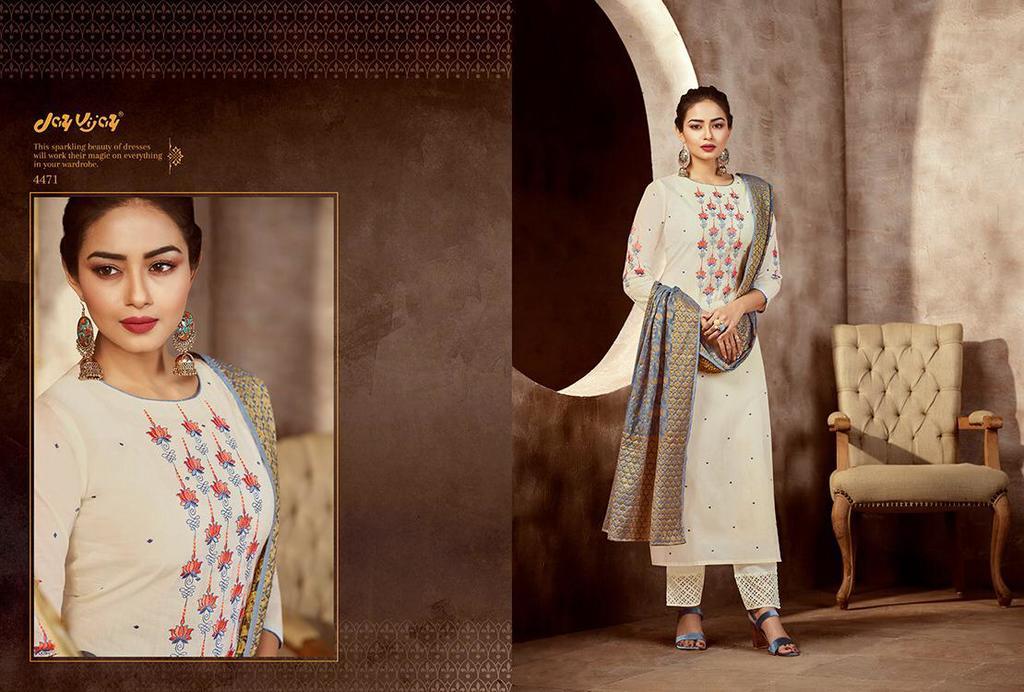 Pure Cotton Embroidery Work Suits