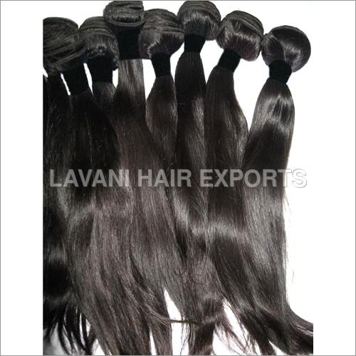 Black Temple Human Hair Extension