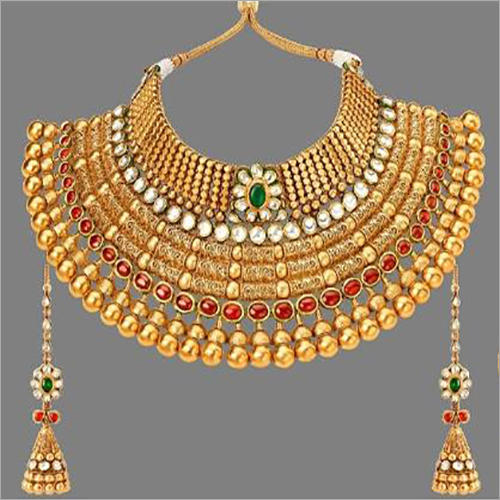 Golden Imitation Designer Necklace