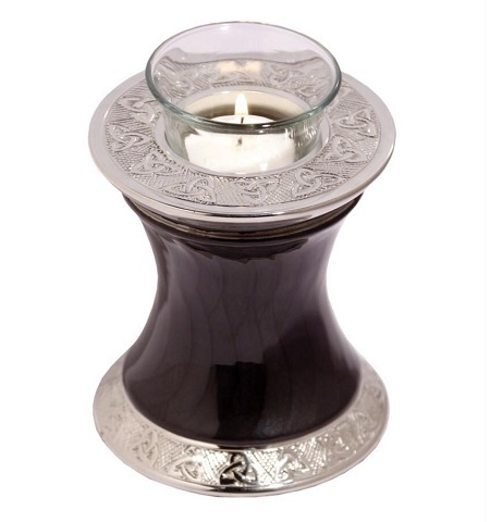 Baroque Shadow Tealight Cremation Urn