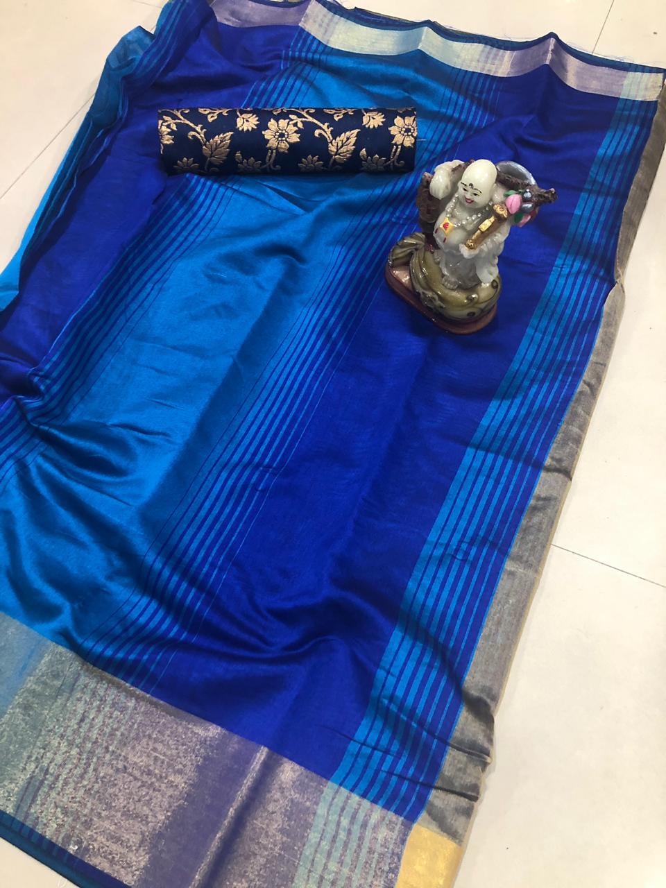 Maniyar Shaded Cotton Silk Saree