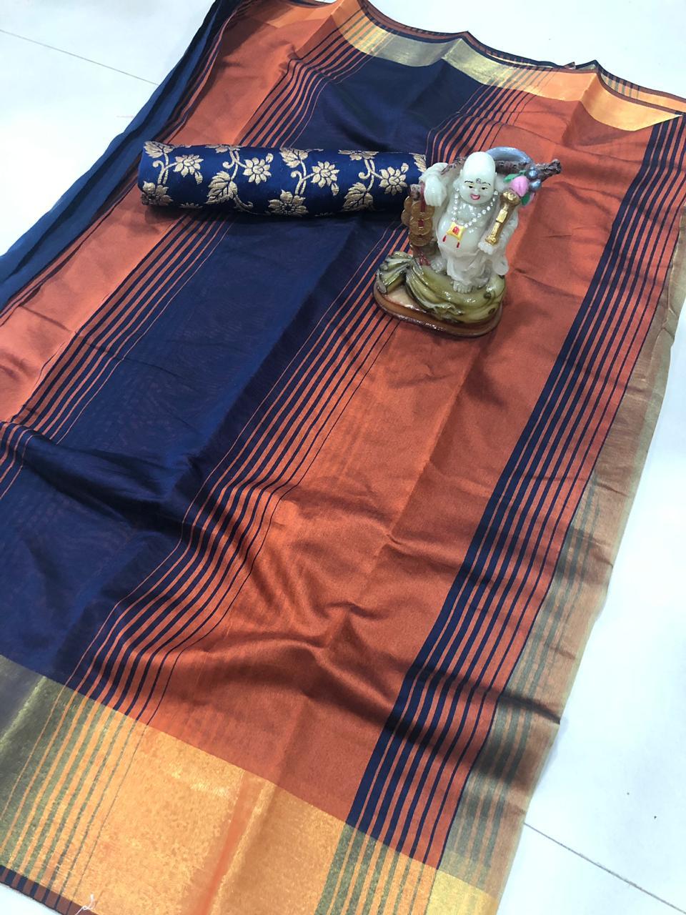 Maniyar Shaded Cotton Silk Saree