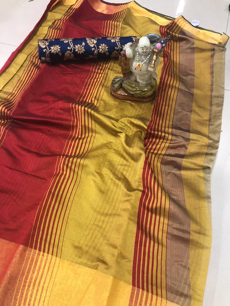 Maniyar Shaded Cotton Silk Saree