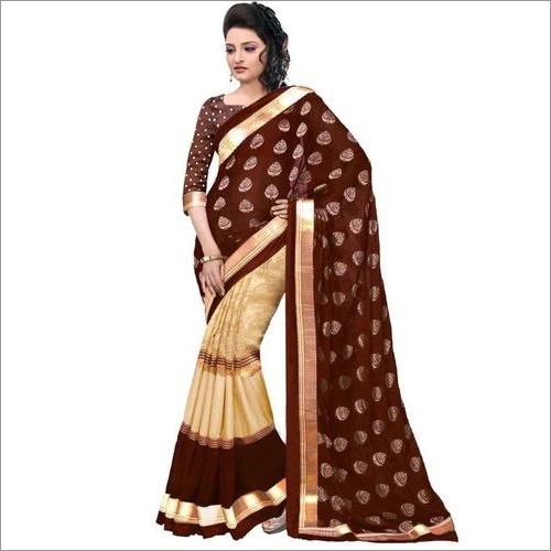 New Chocolate silk saree