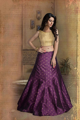 Wine Stylish Ladies Lehenga