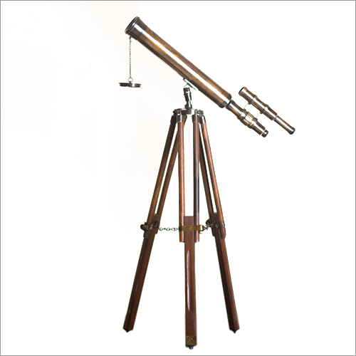 Tripod Antique Double Barrel Telescope