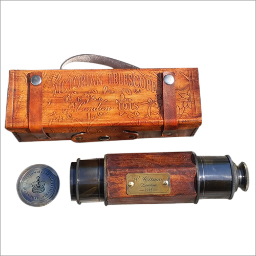 Victorian Antique Brass Telescope