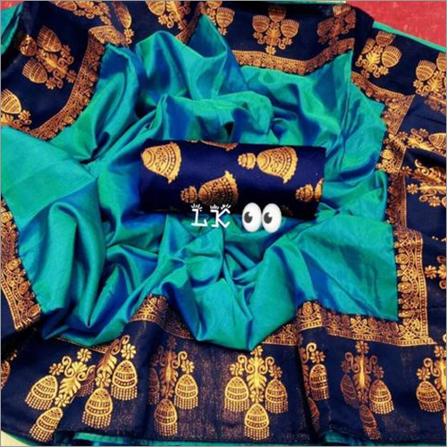 jhumki Embroidery Silk Saree