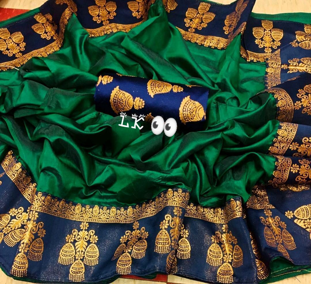jhumki Embroidery Silk Saree