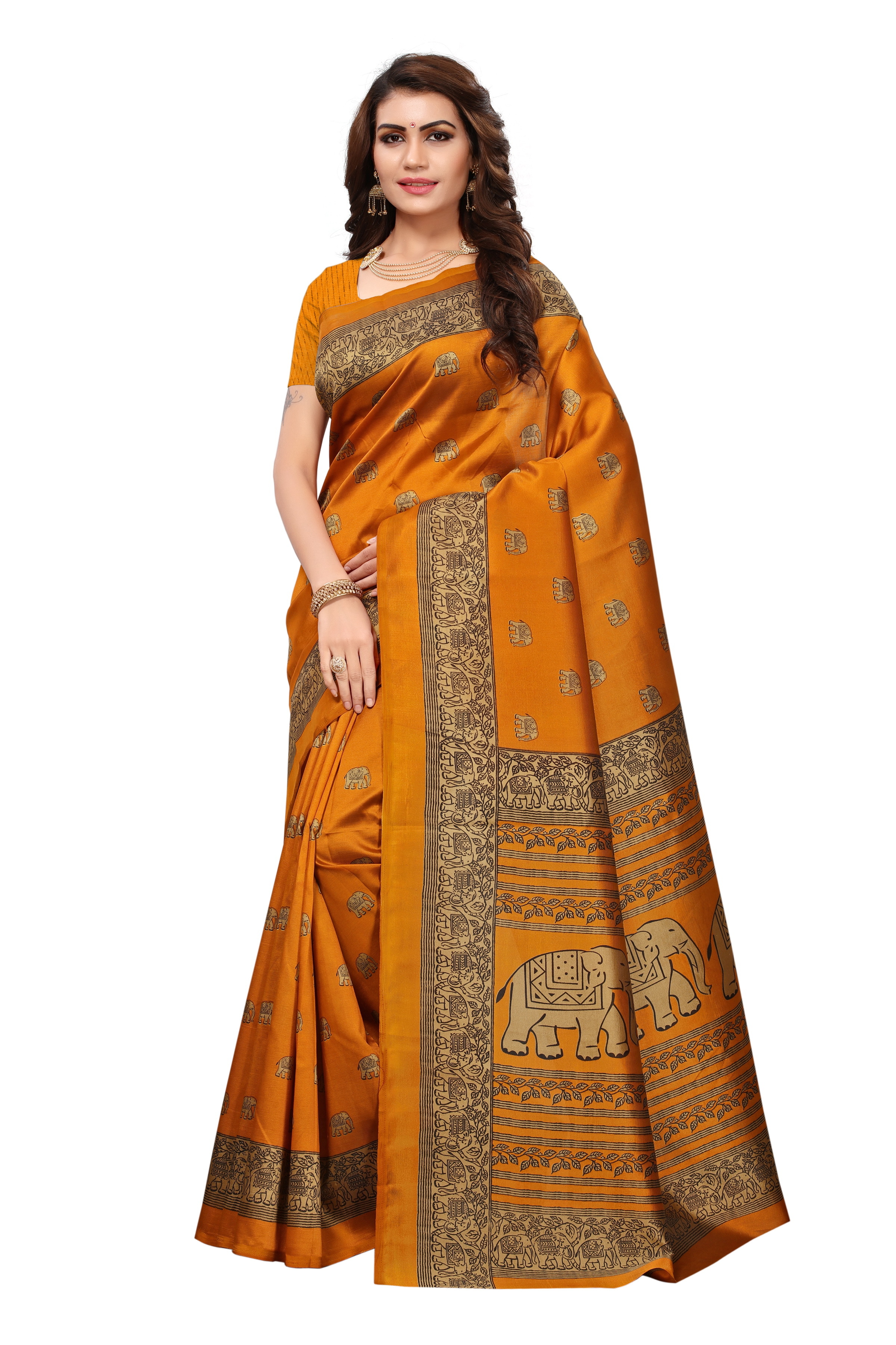 Cotton silk saree