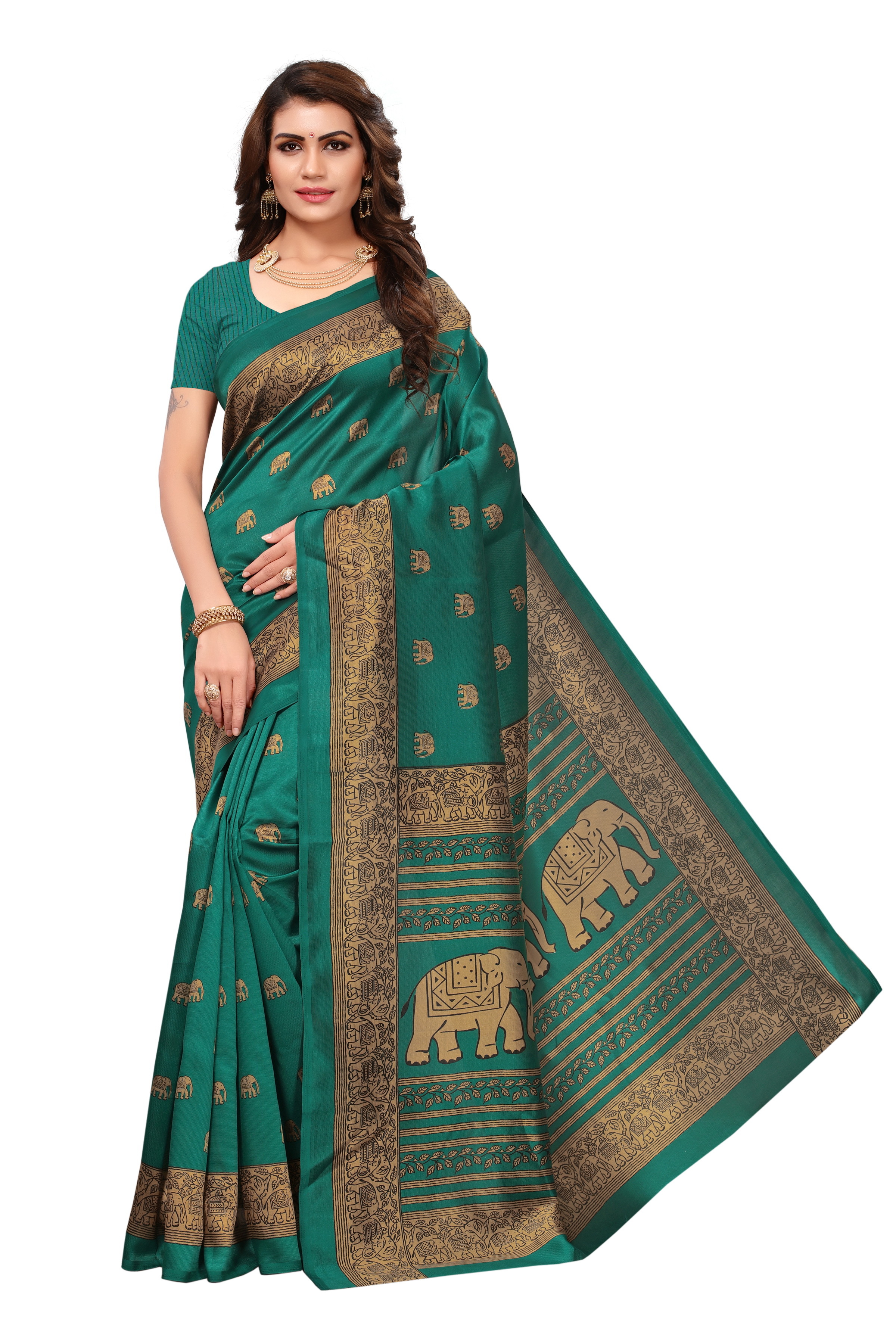 Cotton silk saree