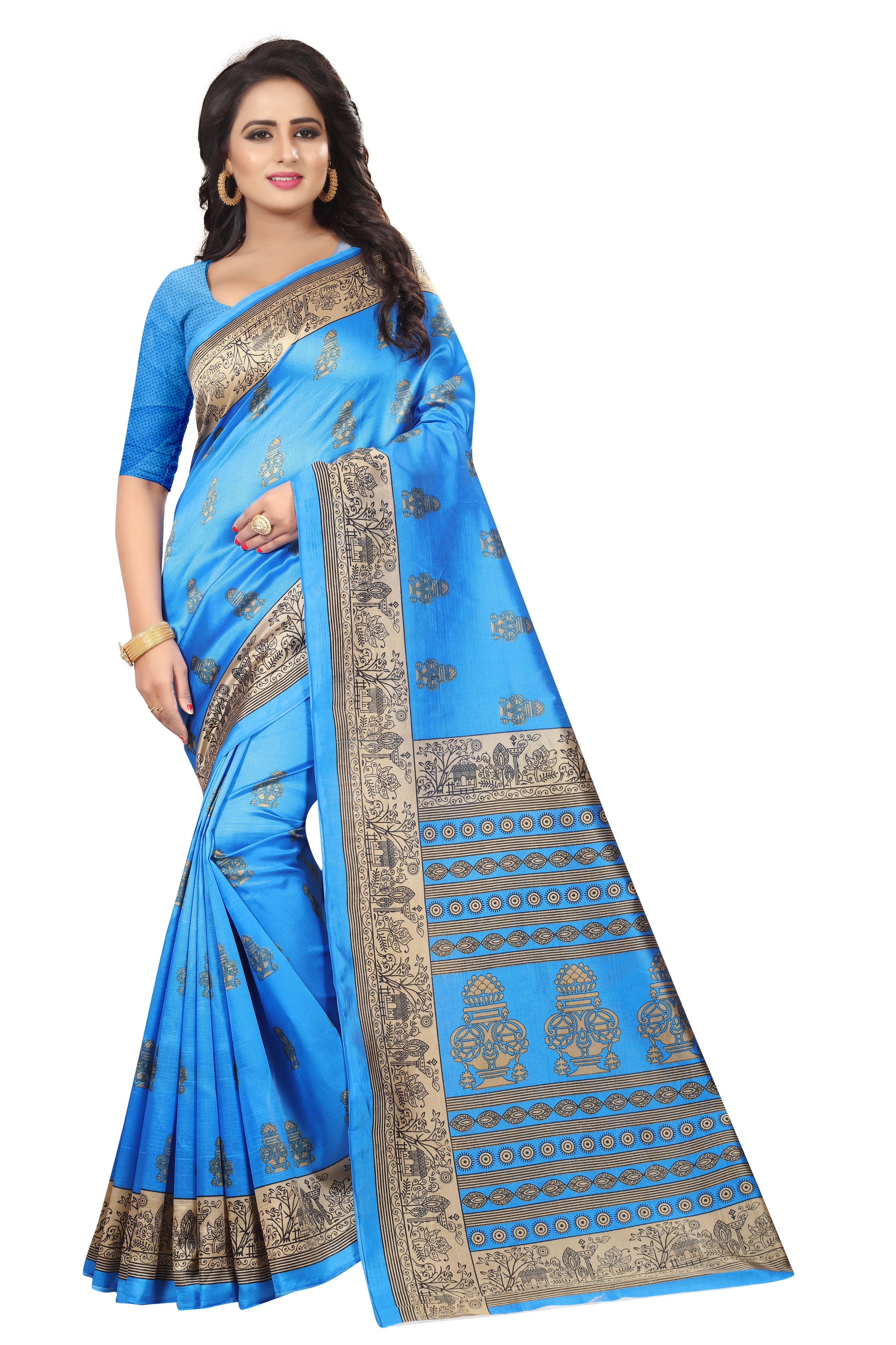 Cotton silk saree