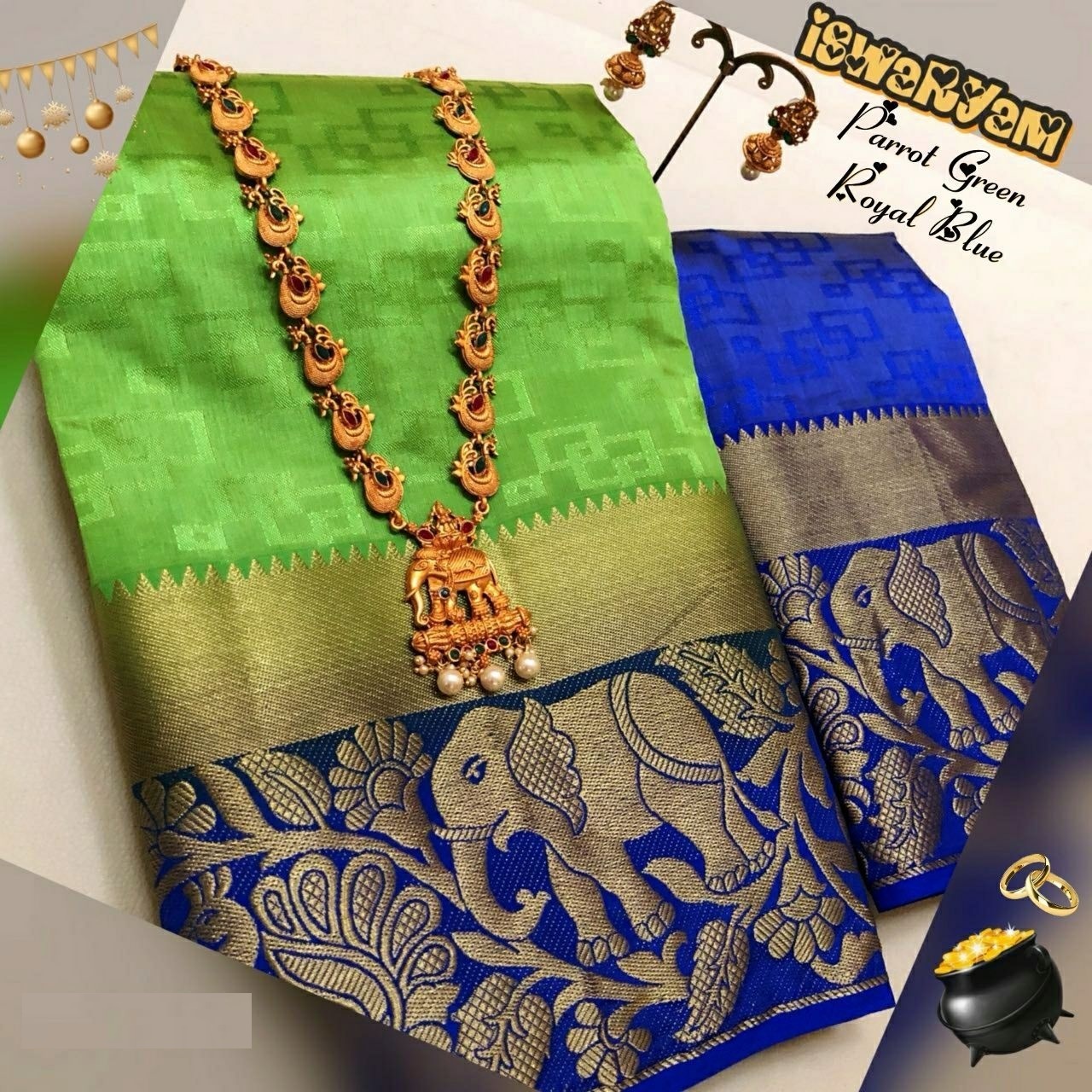 Jungle Book Kanjivaram Silk Saree