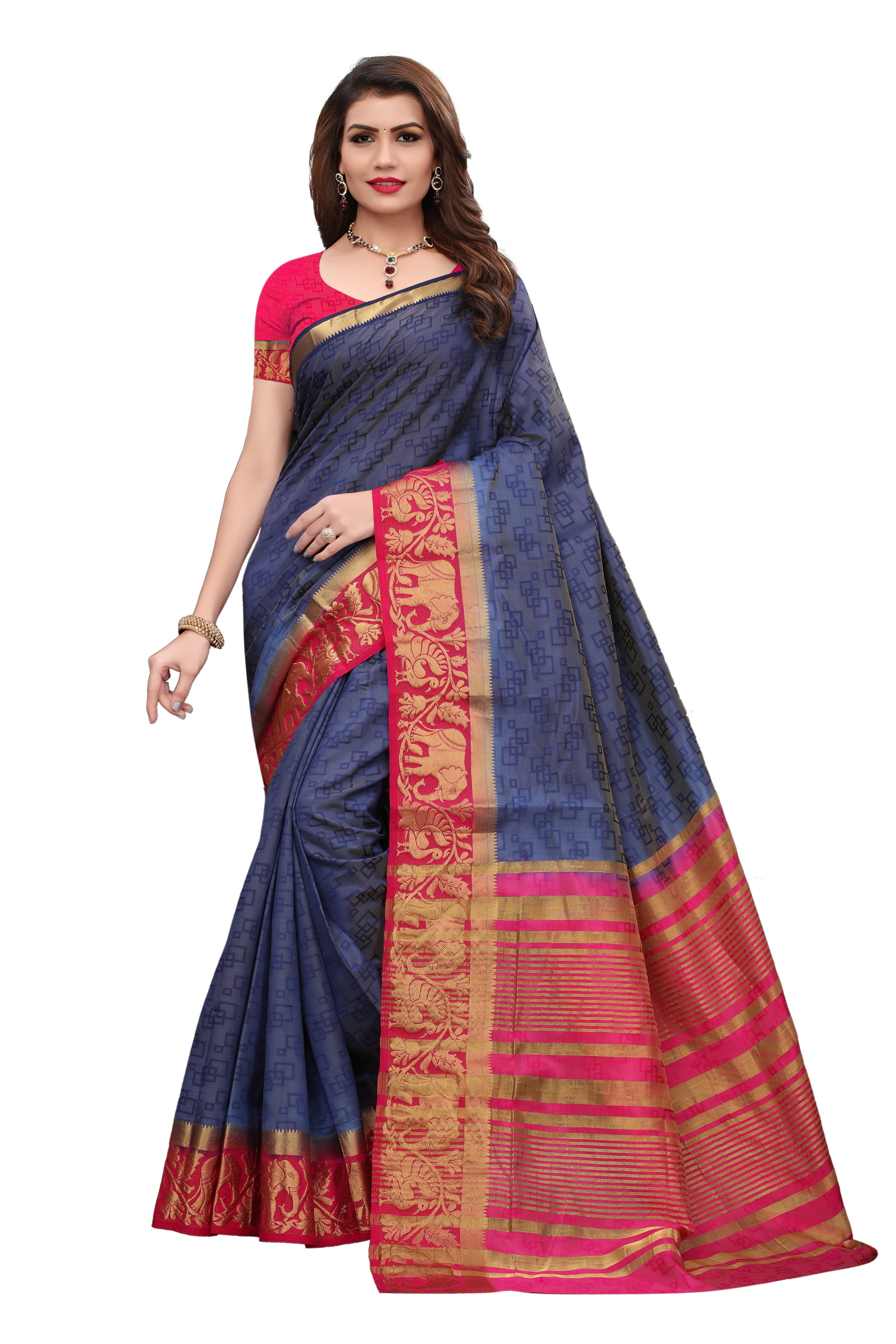Jungle Book Kanjivaram Silk Saree