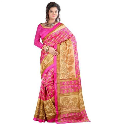 New Printed silk saree