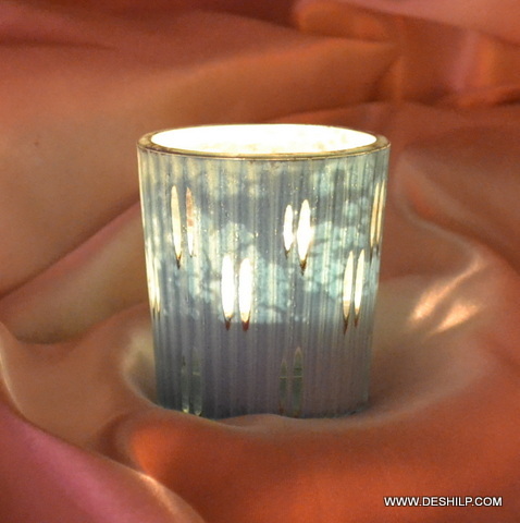 SILVER T LIGHT CANDLE HOLDER