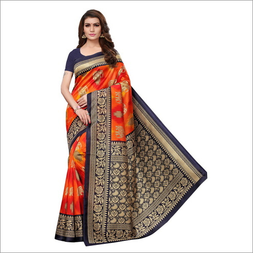 New Saanvika Printed silk saree