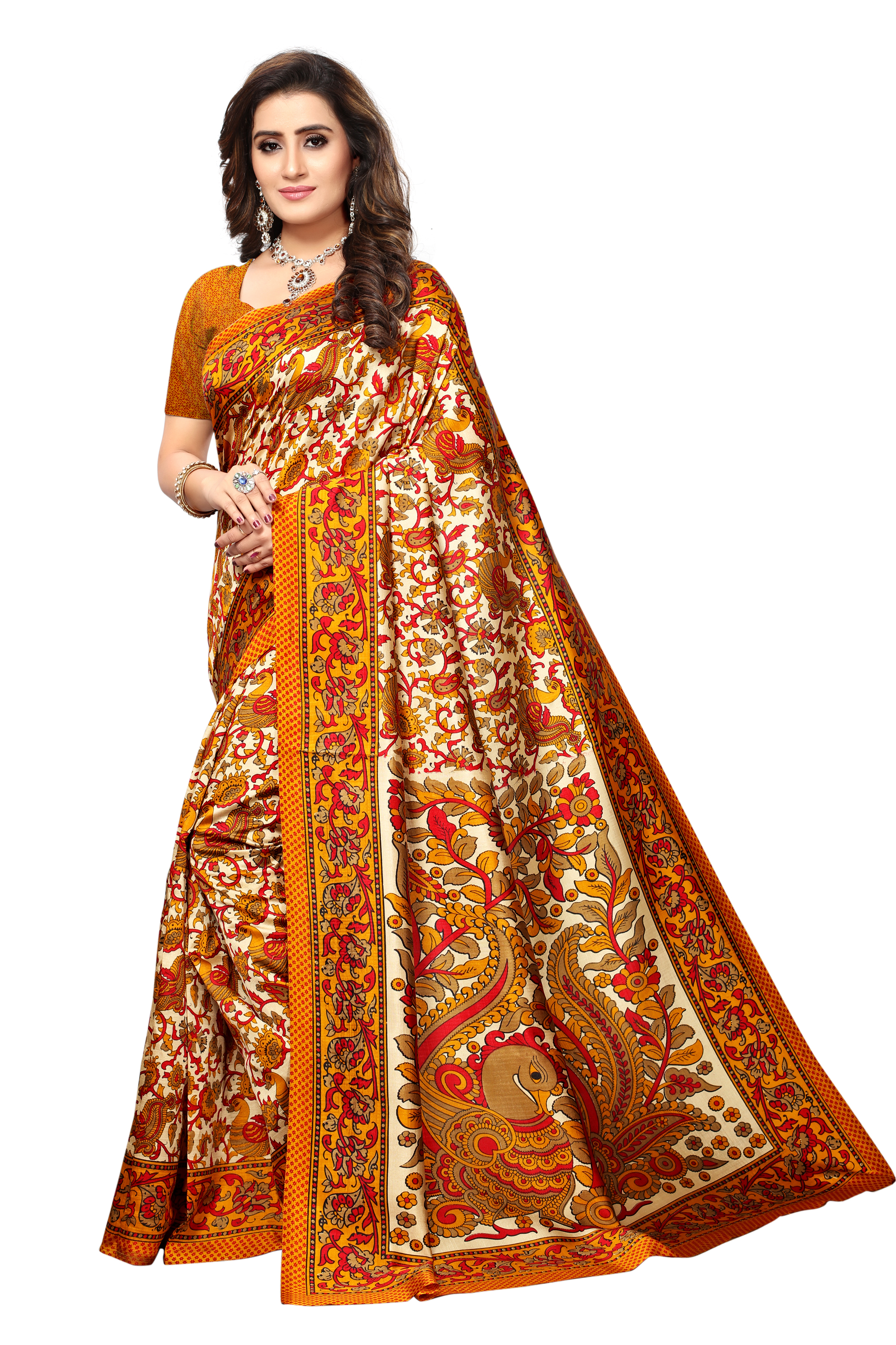 New Shabana Printed silk saree