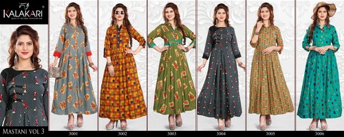 Mix Casual Long Kurti