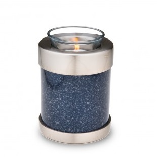 Tealight Speckled Indigo Cremation Urn