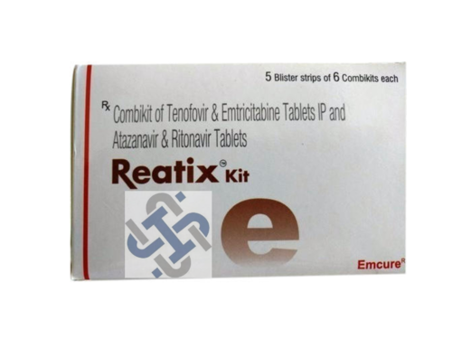 Reatix Kit Tenofovir disoproxil fumarate 300mg Emtricitabine 200mg Atazanavir 300mg Ritonavir 100mg TABLET
