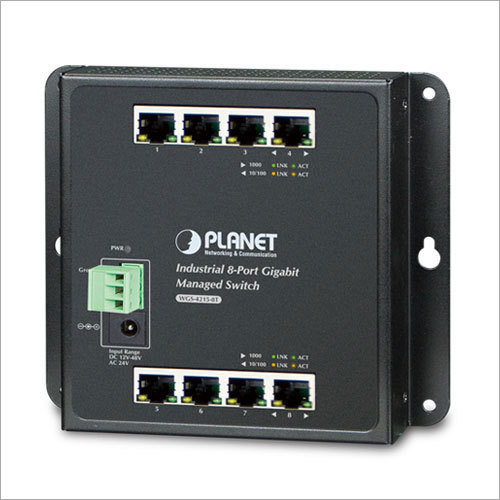 Industrial 8 Port Managed Gigabit Ethernet Switch