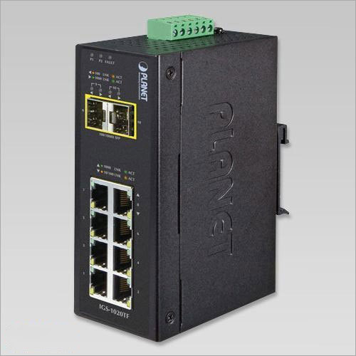 Industrial Un-Managed Ethernet Switch With 8 Ethernet Port & 2 F-O Port