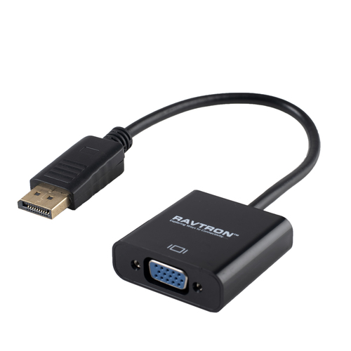 DPM TO VGA F Converter - 2 Meter Length, Black Color | High Definition Video Quality, Plug & Play Installation, Corrosion Resistant Connectors