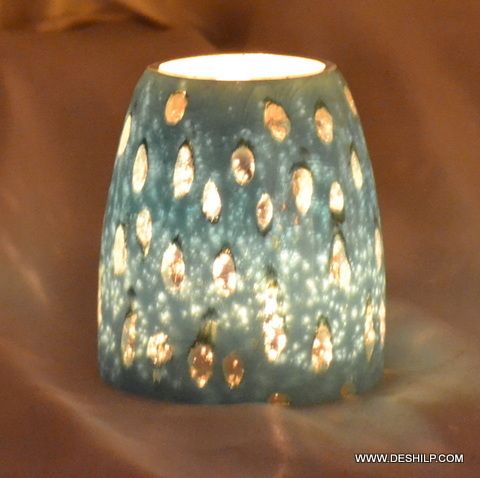 SILVER T LIGHT CANDLE HOLDER VOTIVE