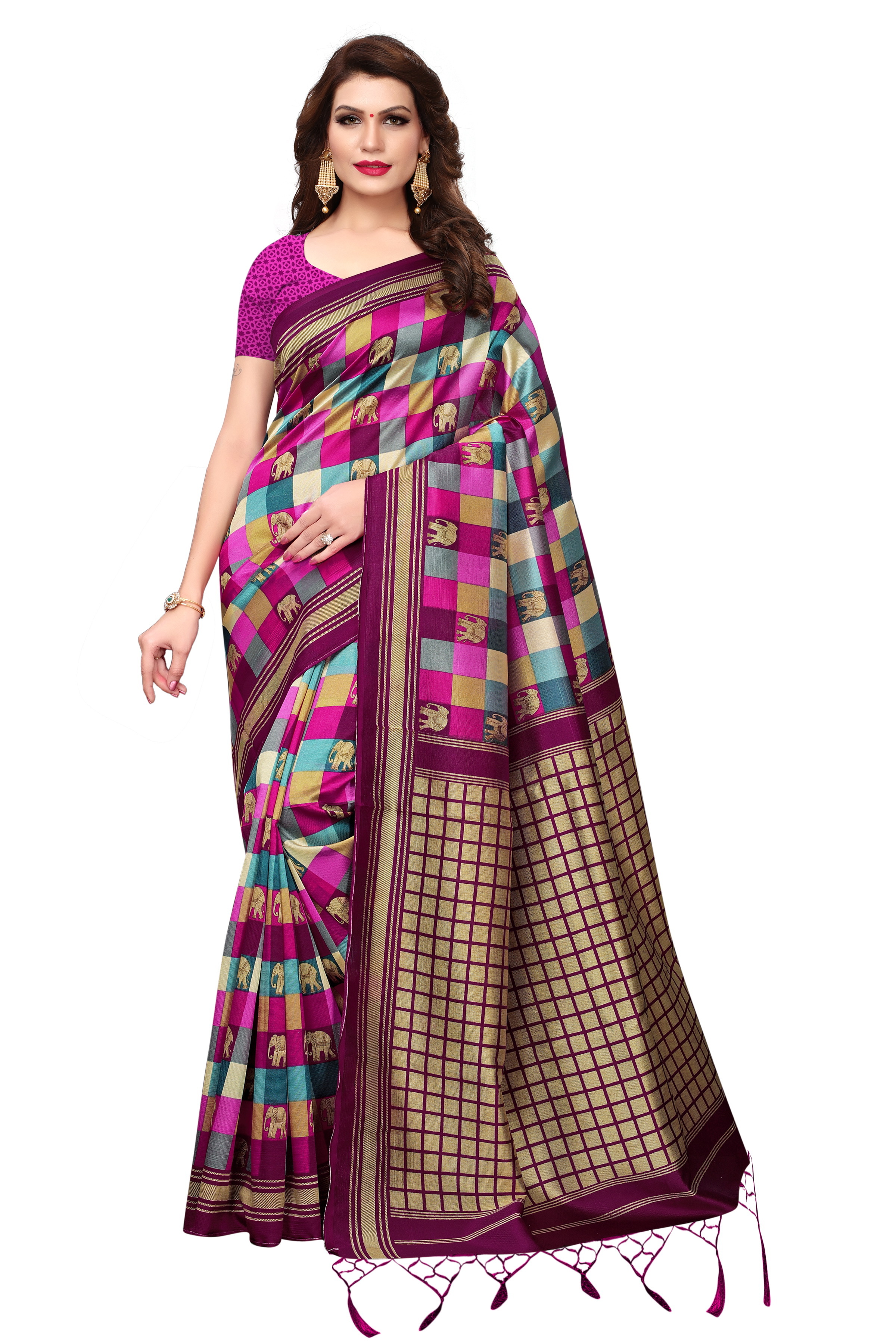Elephanta  silk saree