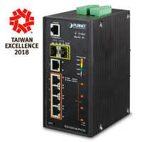 DIN-Rail L2 Ring Managed Ultra PoE Switch