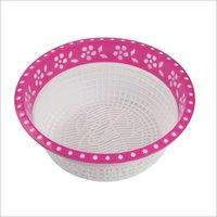 Round Hollow Drain Plastic Basket