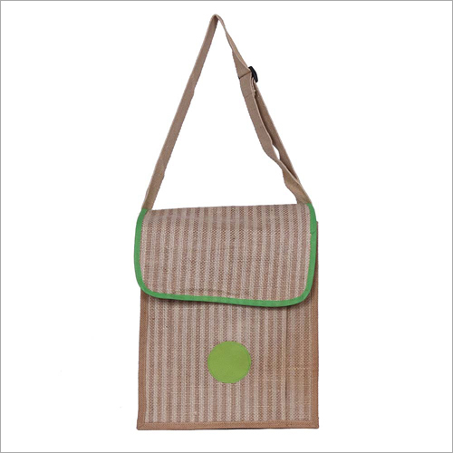 Flap Closure Jute Sling Bag Flap Closure Jute Sling Bag