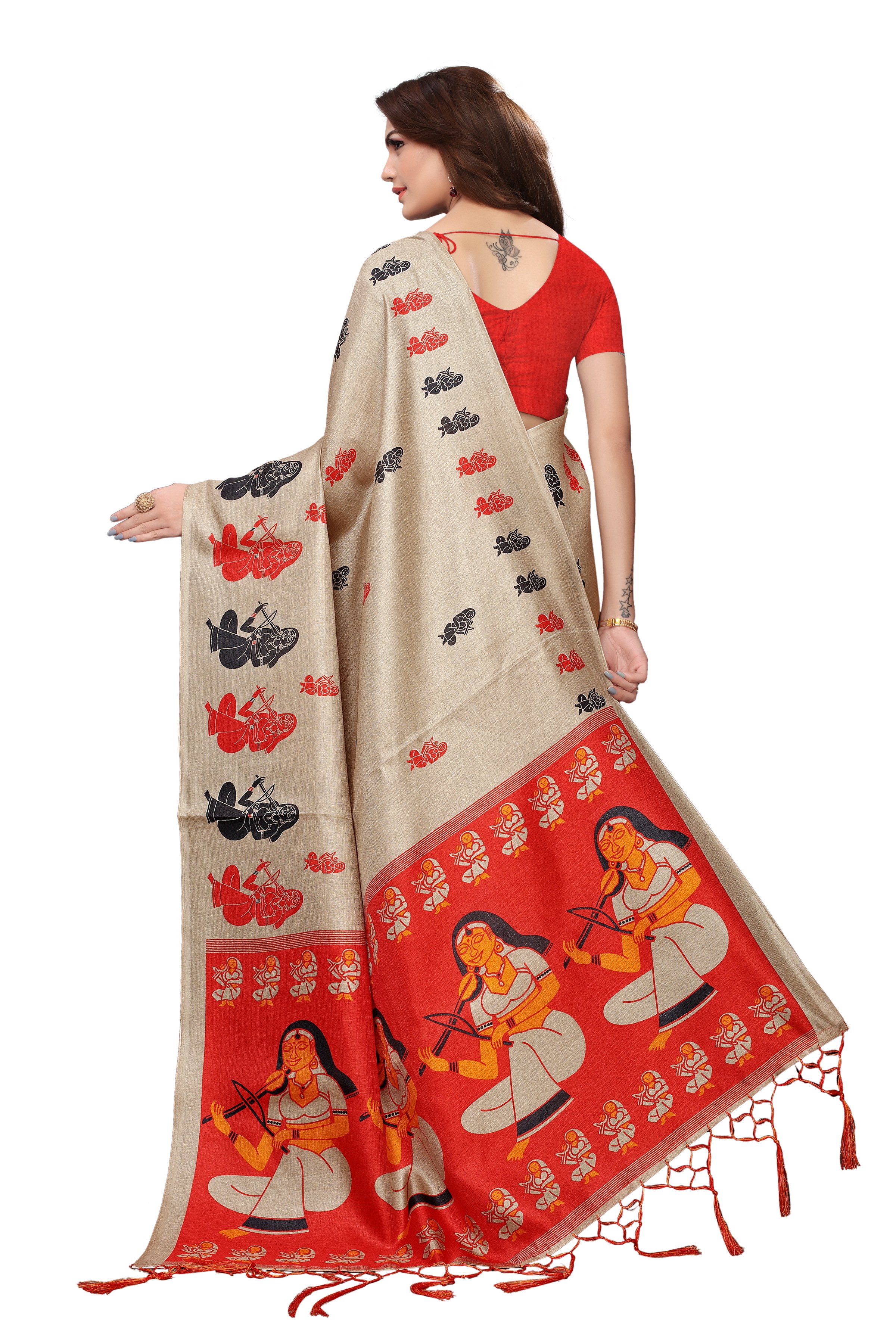 Shabri Kalamkari Silk Saree