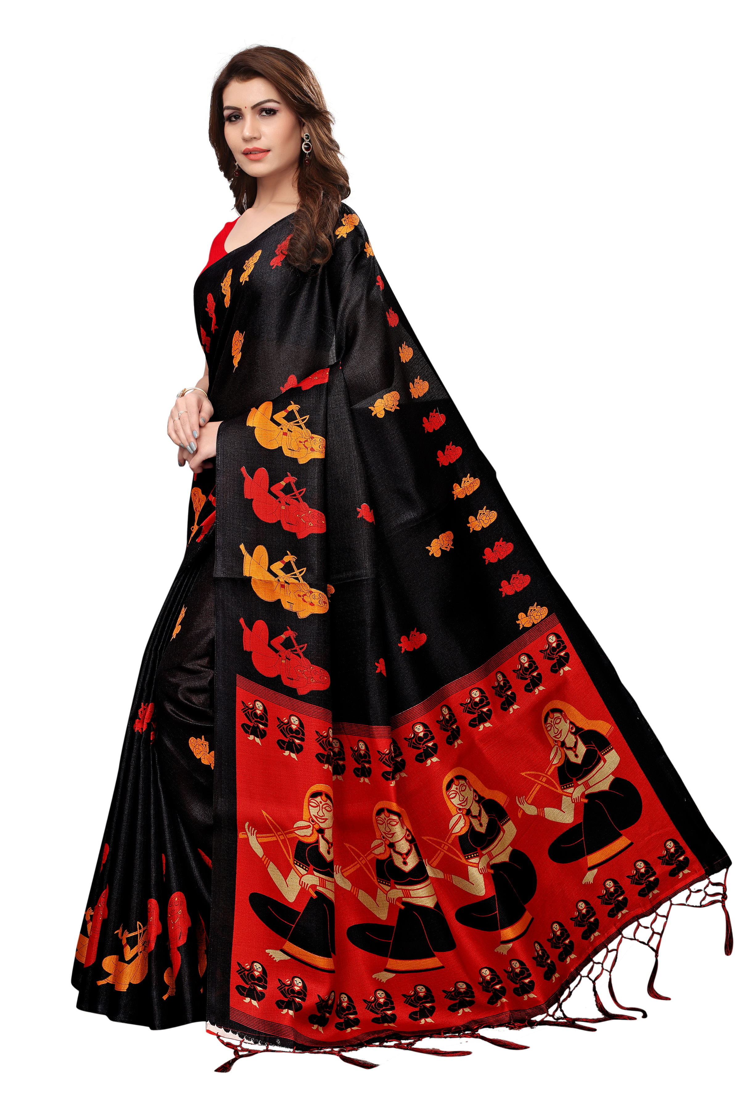 Shabri Kalamkari Silk Saree