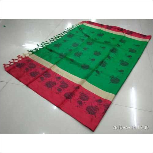 Angi Printed Jhalar Cotton Silk saree