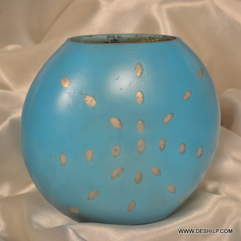 Opal Shape Glass Flower Vase Bottom Diameter: 18  Centimeter (Cm)