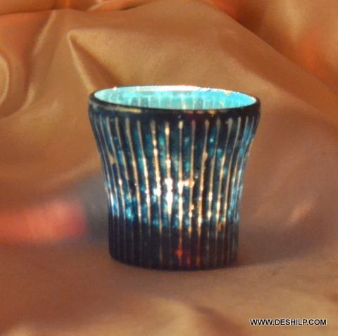 SMALLEST T LIGHT CANDLE VOTIVE WITH SILVER FINISH